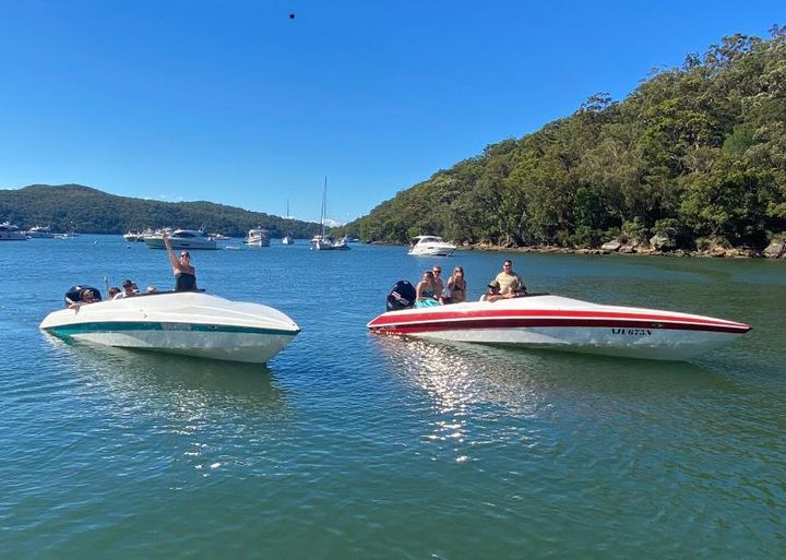 What a day to be on the water! Spotted these 2 Force F23’s soaking up the sun in Broken Bay.