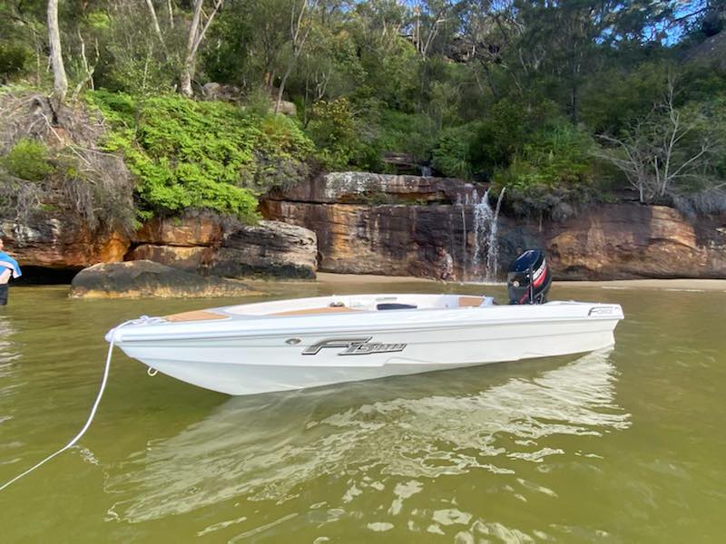 The latest F13 hits the water. Super light and great for lifting or towing. This Force, even being the smallest in the fleet, gives an amazing ride in rough conditions just like the complete Force range. Whether it’s for a tender, day boat, or a little ski boat to tow the kids this F13 will do it all in style.